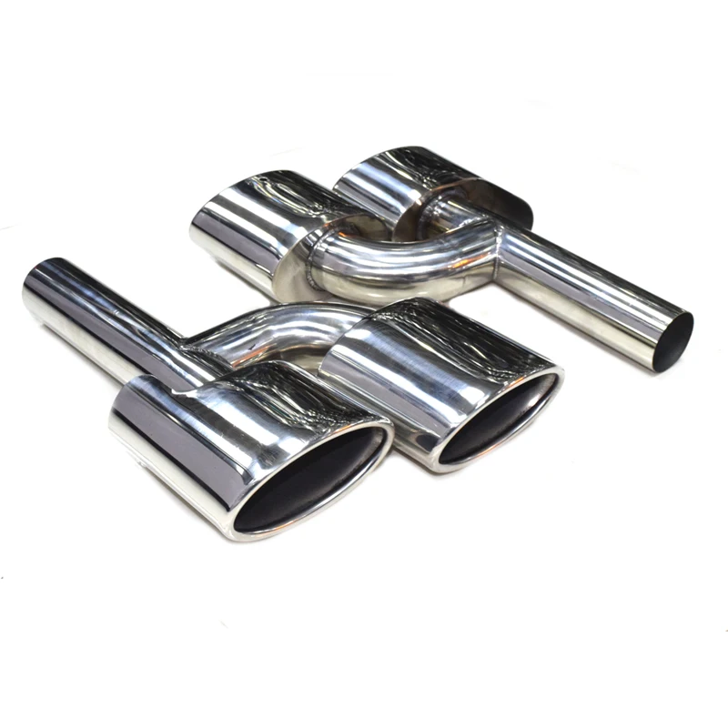 SYPES  special oval stainlss steel auto parts exhaustpipe muffler tip for 09-13 W204  c180 c200 c260 W221c300 w221C63 S63bodykit