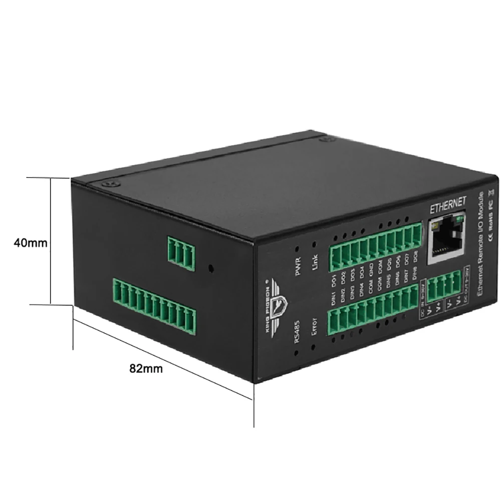  Модуль дистанционного ввода-вывода M160T Modbus TCP Ethernet (8DI + 8DO 8AI RJ45
