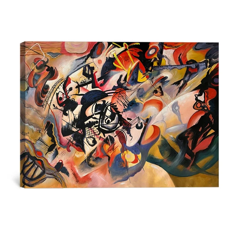 Handmade Wassily Kandinsky Composition VII reproduction abstract oil painting on canvas