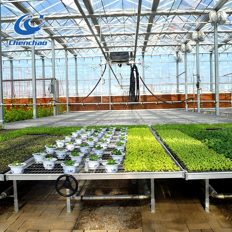 4x8 Rolling bench agriculture vertical growing ebb and flow table