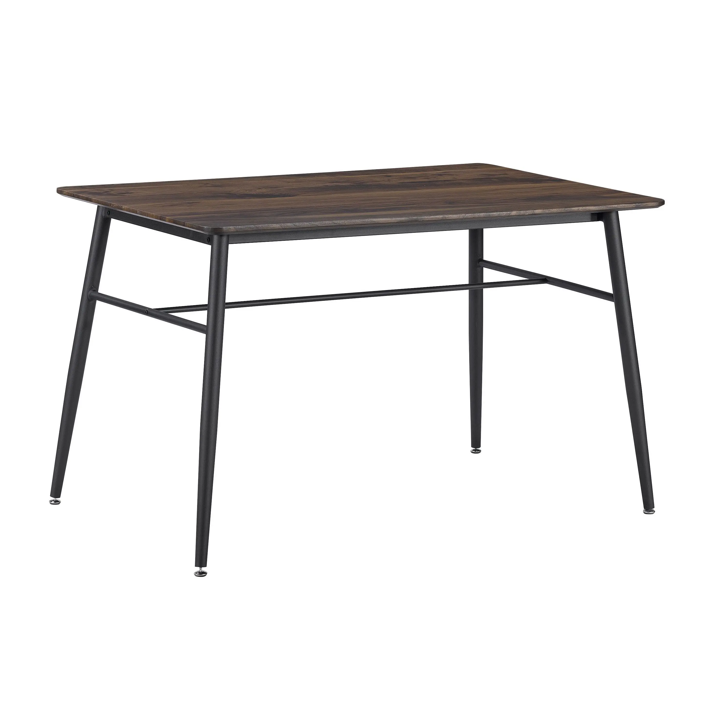 Промышленные черные домашние коричневые дешевые скандинавские квадратные столы из кованого железа МДФ деревянные кухонные столы высокий барный стол с металлическими ножками