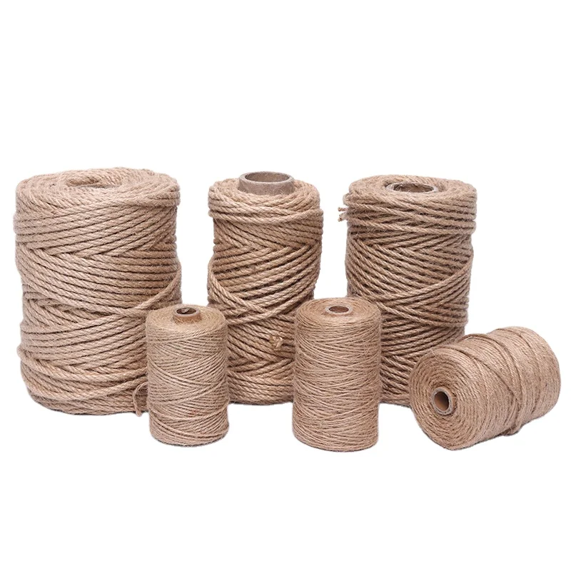 High strength natural 1mm-30mm jute rope twine twisted rope Manila hemp rope