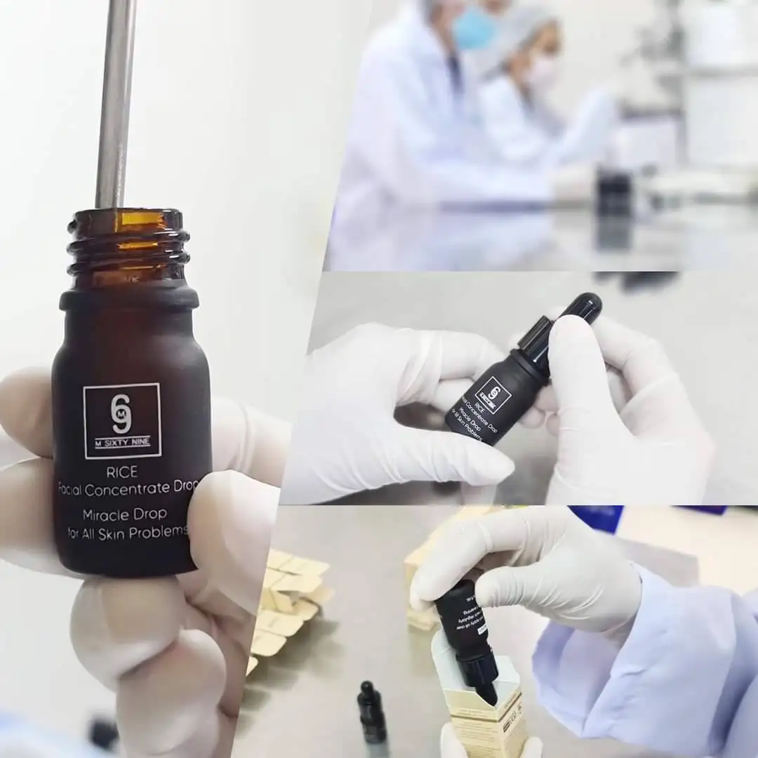 M69 M Sixty Nine Rice Facial Concentrate Drop Serum A Serum To Reduce Acne Melasma Freckles Dark Spots 5 ML