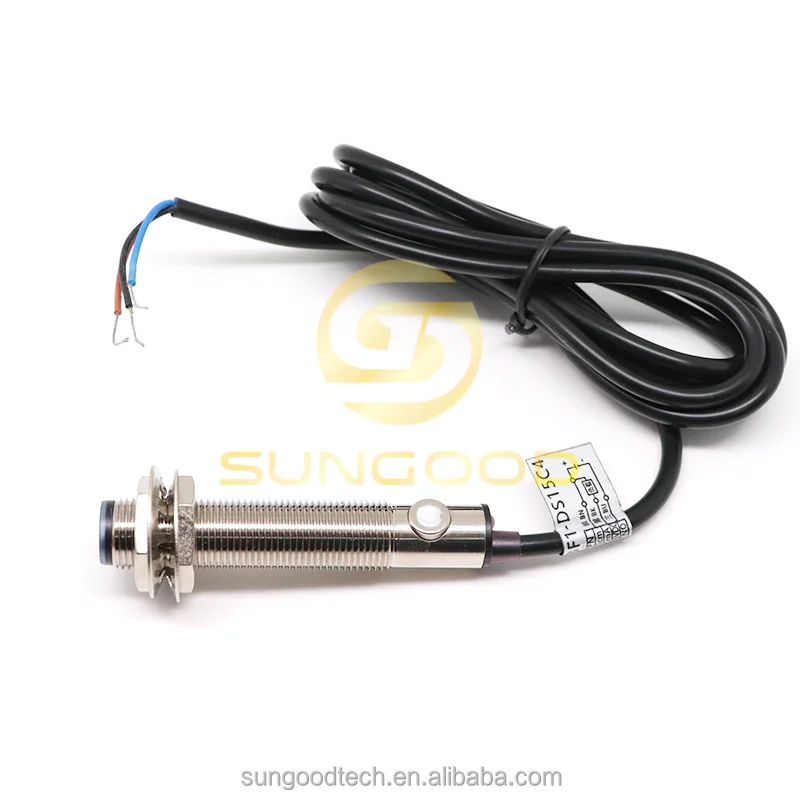 E3F1-DS15C4 M12 Diffuse reflection photoelectric switch sensor 3 wires NPN 24V DC6-36V 3~15cm