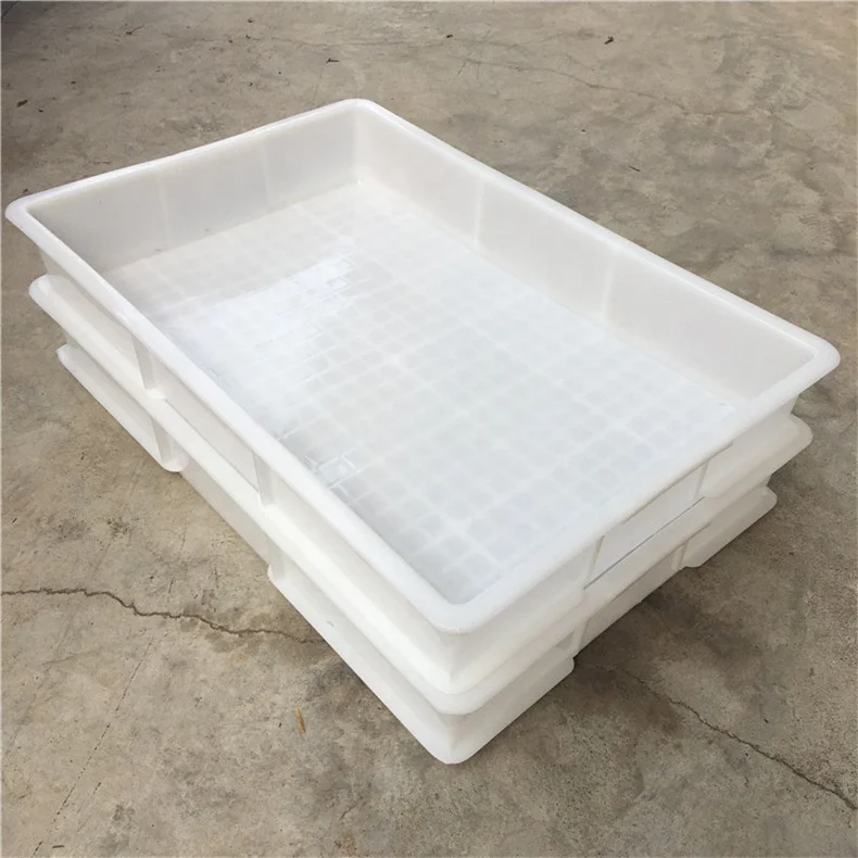 Generous Plastic Turnover Tray for Mealworm Feeding for Crates