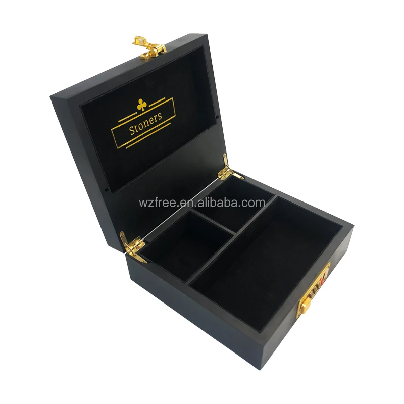 Customized Personalized Coded Lock Cigarette Storage Box Smoking Multifunctional Handmade High-end Tobacco Cigar Box