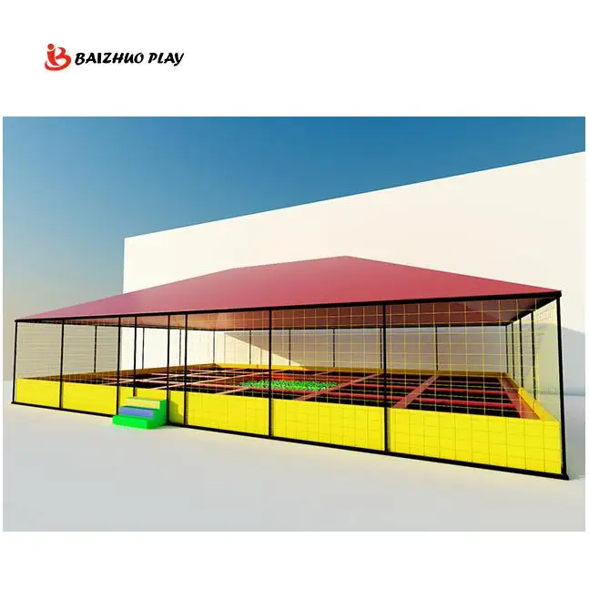 Trampoline Fitness Jumping trampoline 6 Top Selling Oem/Odm Wholesale Used With Roof Children Sale Competition Trampoline
