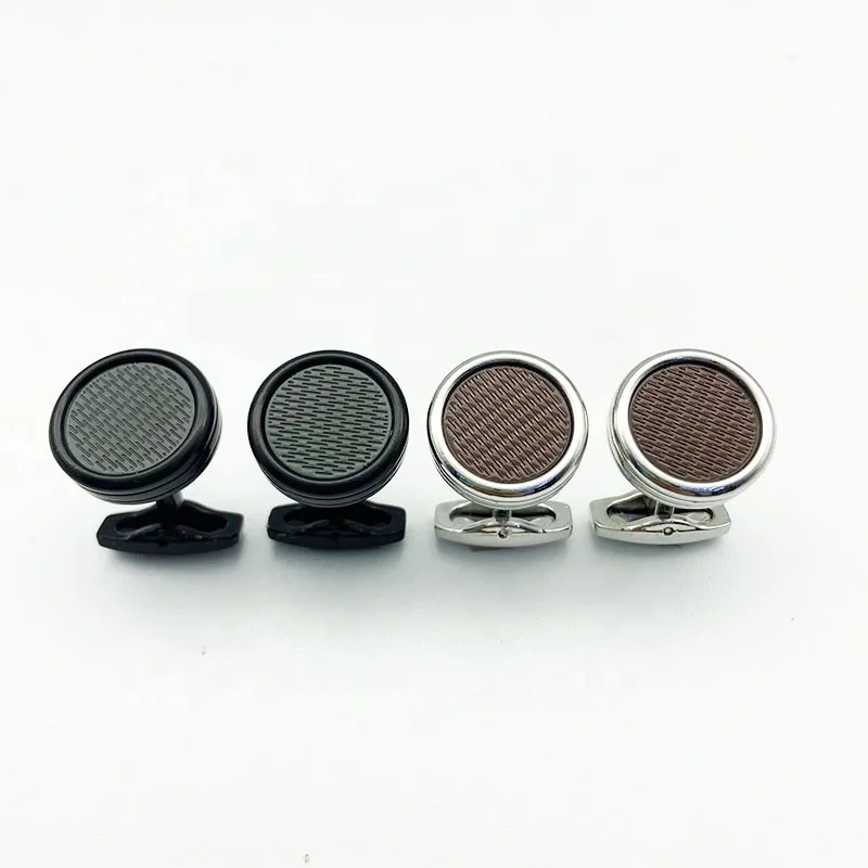 Wholesale Round Shape Custom Cuff Links Male Shirt  CuffLinks