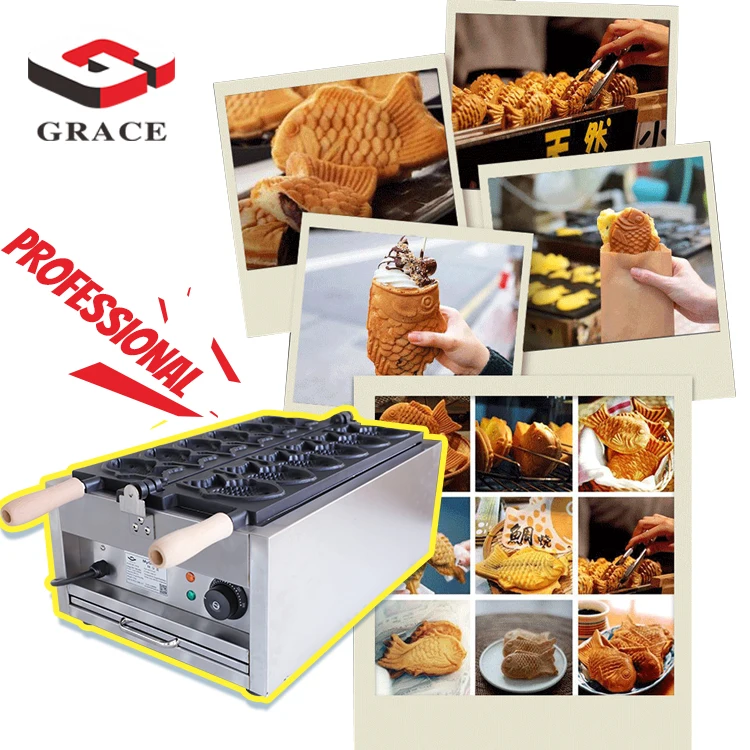 Japanese taiyaki machine waffle maker ice cream cake waffle machine Fish Shaped Waffle
