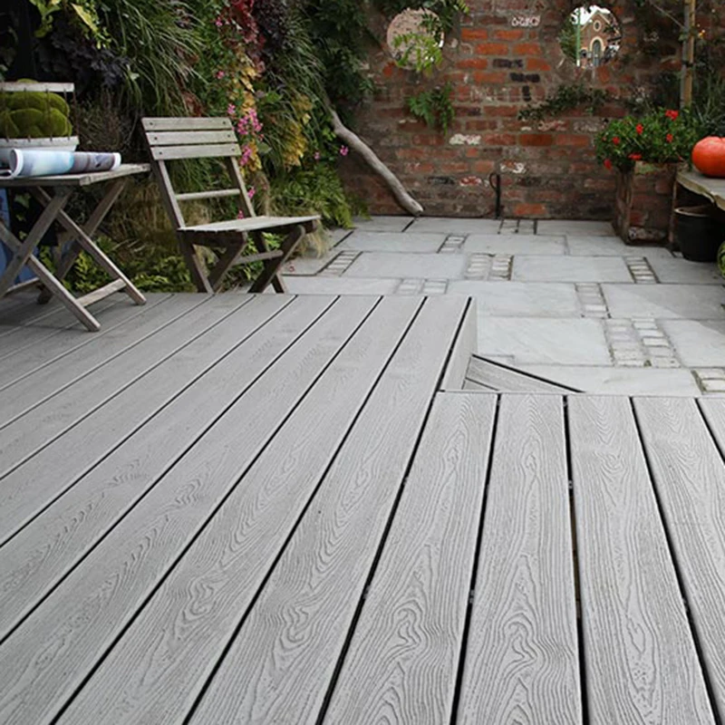 Hot sale New Seamless WPC Wood Decking Modern European Design Anti-Slip Outdoor Garden Flooring
