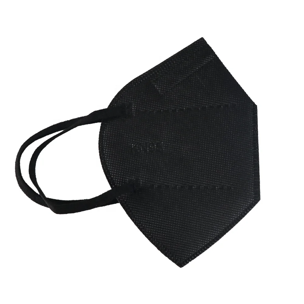 
5 Ply KN 95 FFP 2 Factory Wholesale Price Customized 5Ply Black Flat Activated Carbon Civilian Guard Reusable Gb2626-2006 Nose Face Facemask 