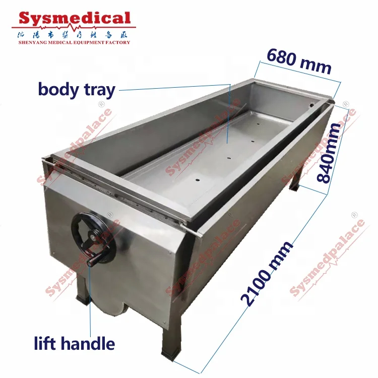 FREEZERPALACE 304 Stainless Steel Material Corpse Sink Formalin Sink Immersion Table Embalming Machine