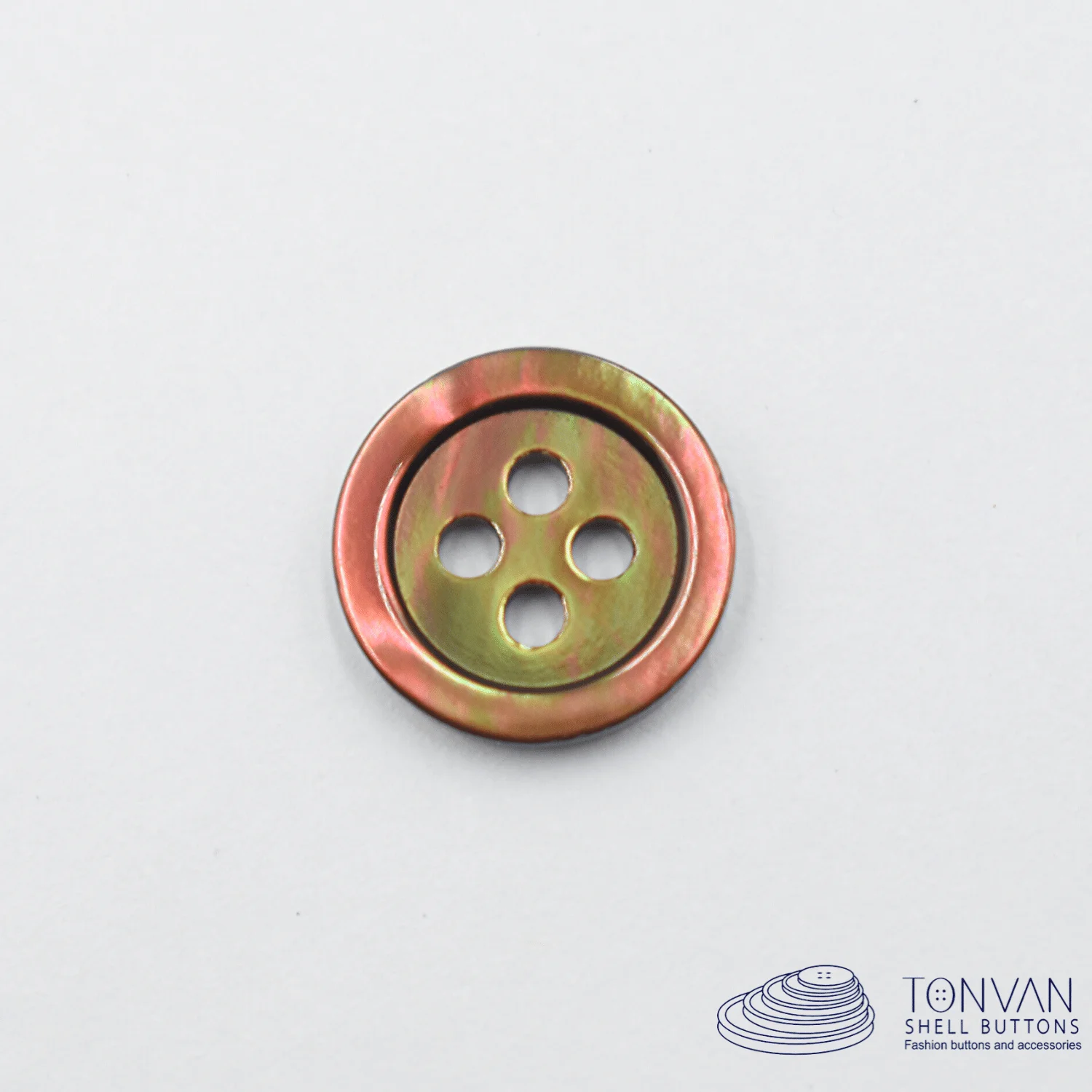 TV High quality 18L 4 Holes Brown Trocas Fine Edge Button