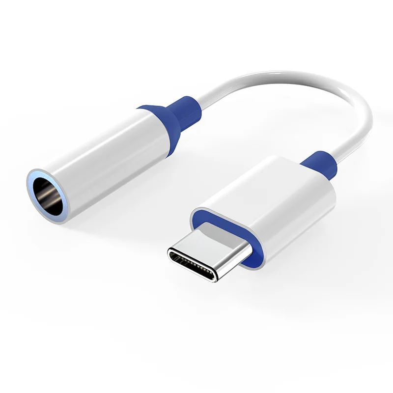 Support music calling and wire control digital audio adapter 0.1m AUX cable USB C to 3.5mm earphone Adapter