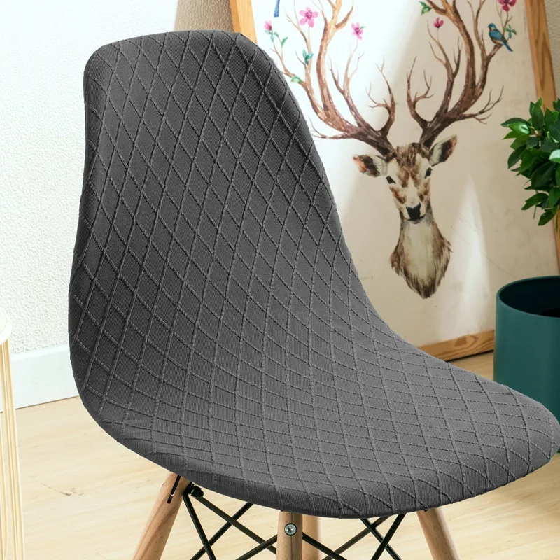 Elastic Chair Cover Modern Diamond Grid Simple Dining Table And Chair Cover Office Chair Cover