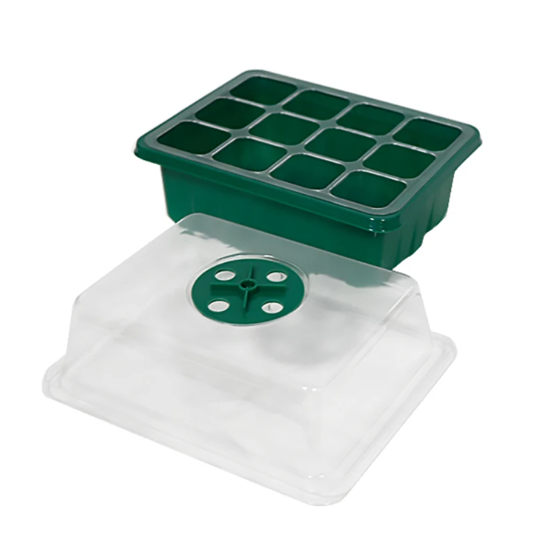 Vacuum Forming Greenhouse Seedling Germination Tray Wholesale Propagation Box Microgreens Garden Seed Sprouted Tray With Lid