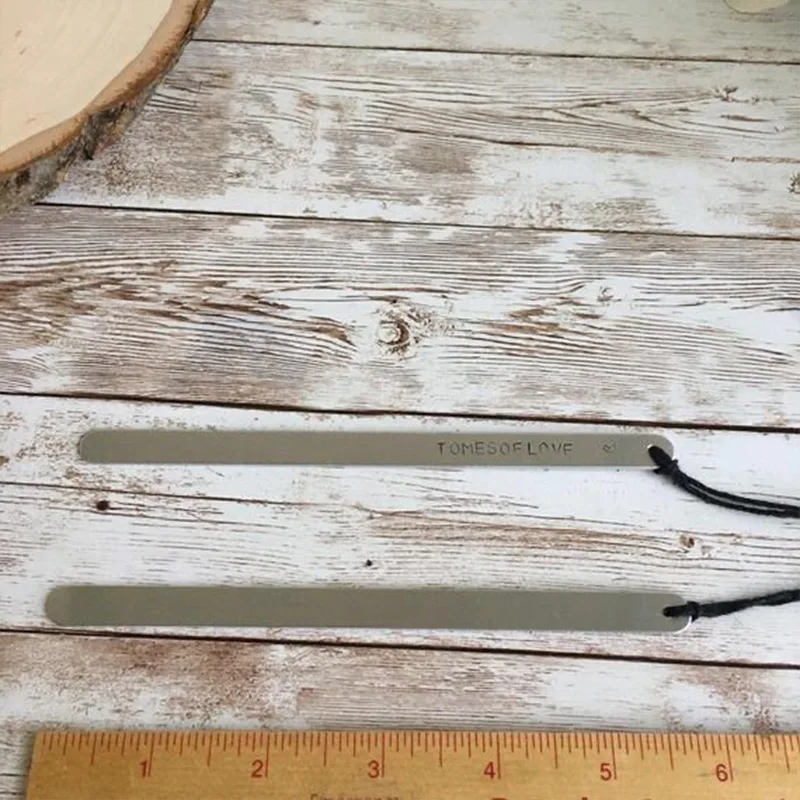 Custom Souvenir Gift Standard Size Silver Plated Blank Engraved Metal Bookmark