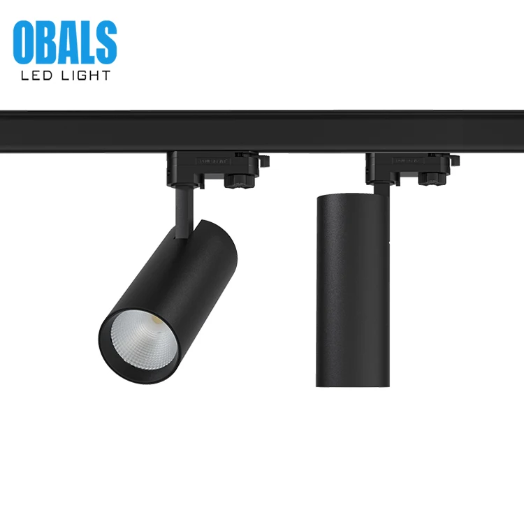 Museum Focus Adjustable Dimmable Zoomable Beam Angle White 4 Wires 3 Circuit 25w 30w Cob Led Track Light System