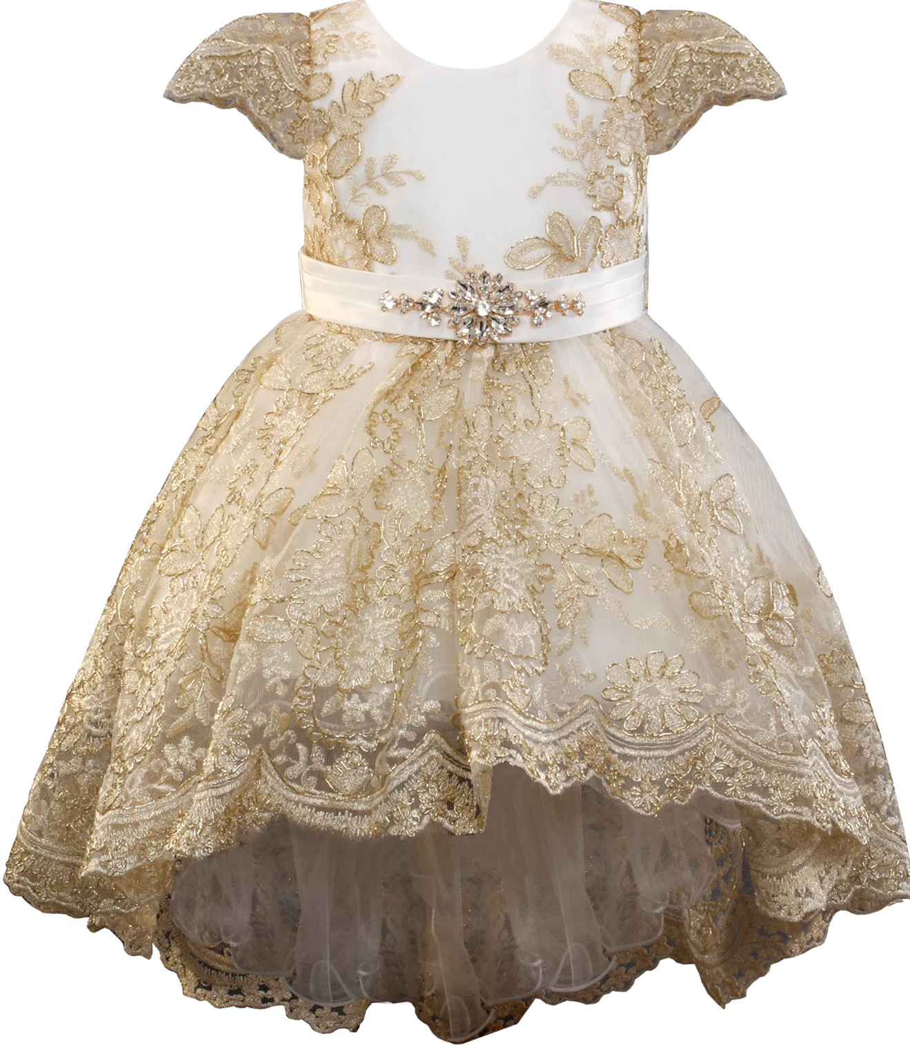 Designer Baby Clothes Girls Formal Dress Tulle Flower Baptism Special Occasion Birthday Christening Gowns 0-24 Months
