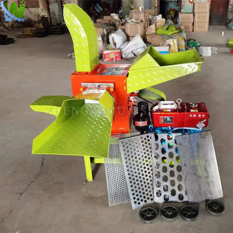 Silage Maize Grinder Chaff Cutter Machine Manual Small Chaff Cutter With Diesel Engine Electric