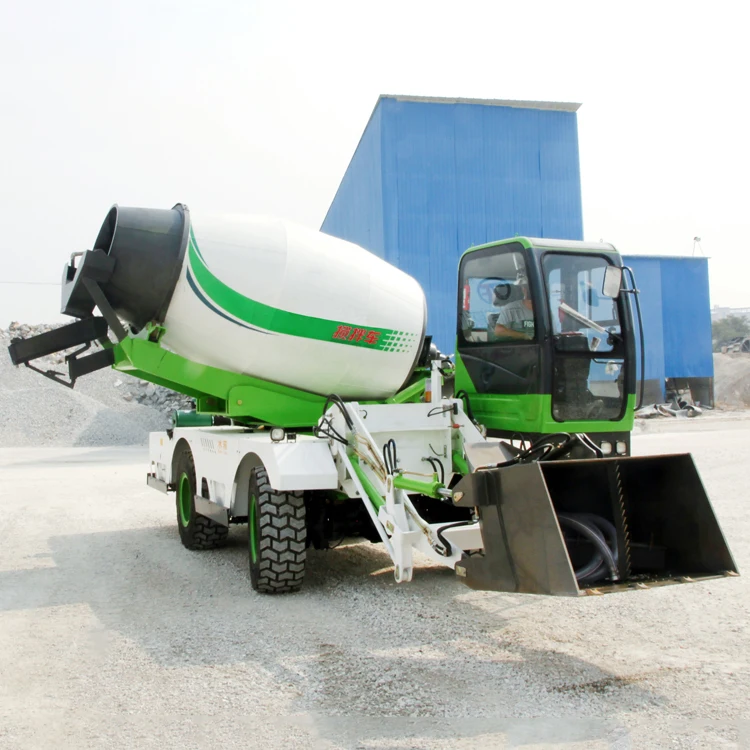 Self Loading Ready Mix Truck Concrete Mixer Automatic Loading Machine