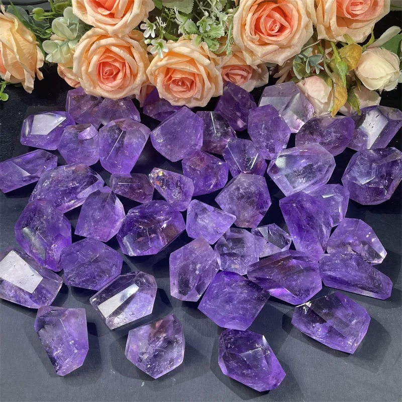 High Quality Healing Amethyst Freeform Natural Reiki Stone Amethyst Free Form For Decor