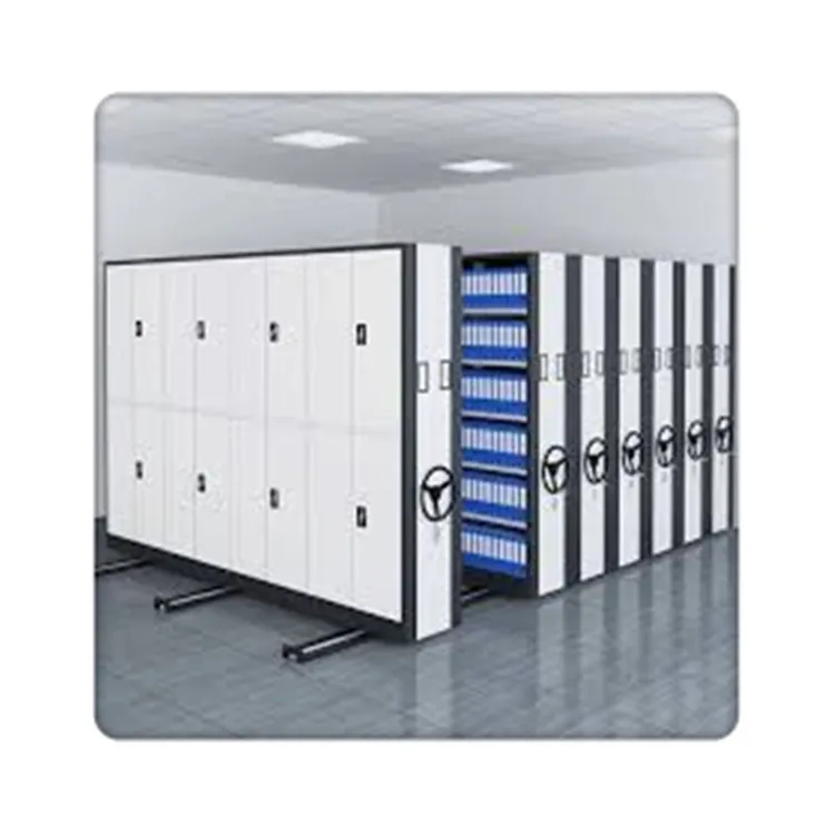 Intelligent Q235B Mobile Shelving System Compactor Cabinet/High Density Bookshelf from Nanjing Victory