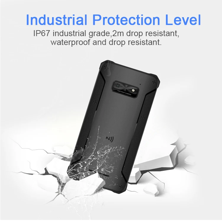Edoo Pda Android 9.0 Gms Passed Wireless Barcode Scanner Handheld Pda Android Rugged Mobile Pdas For Warehouse