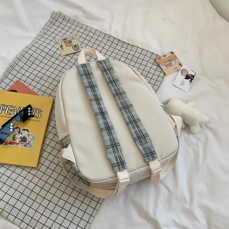 Stylish Student Cute Shoulder Backpack Bookbag with Pendant
