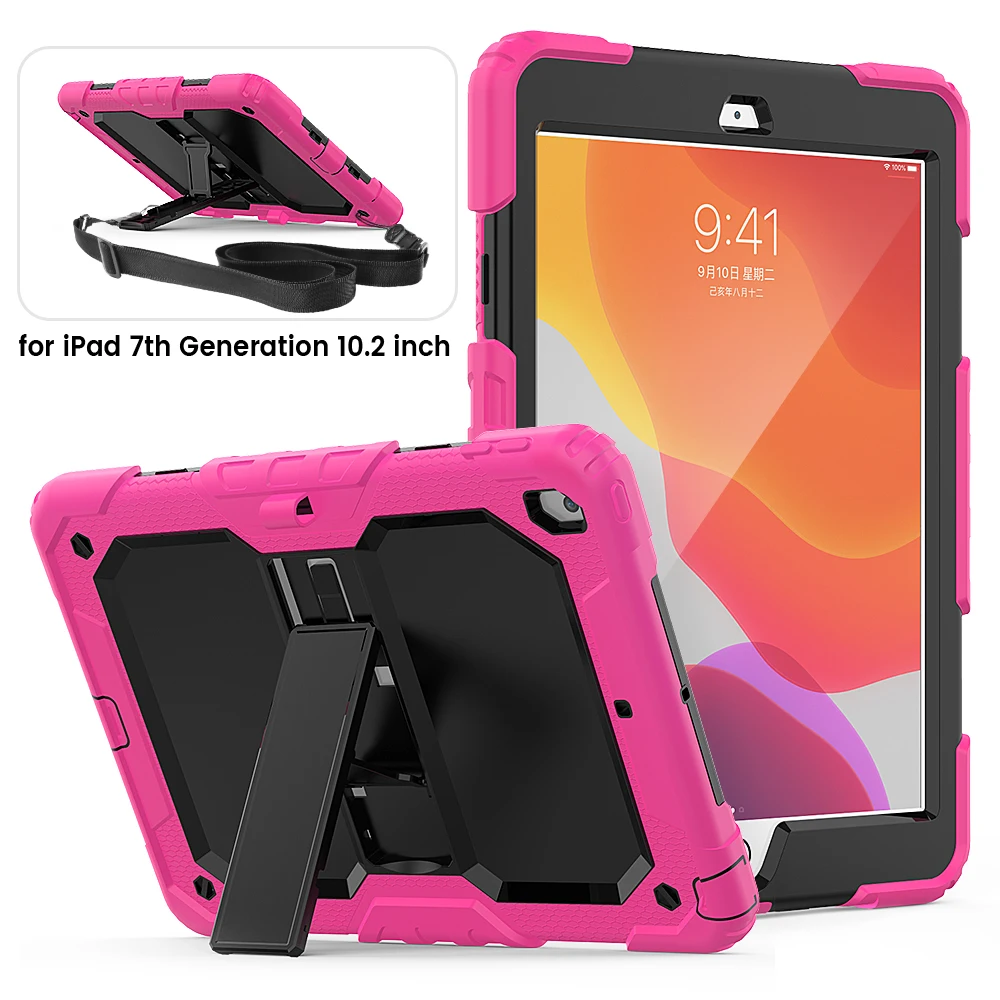 Huakeda Новый чехол для планшета с премиальной детской противоударной впитывающей силиконовой внешней кожей и жесткой