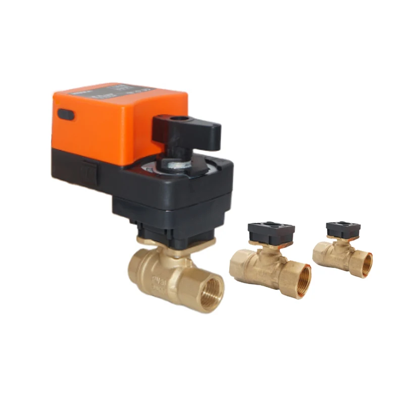 Winner Winvall Fan Coil Unit Electric 2 Way Valves 220VAC On/off Flow Control Motorized Mini Modulating Brass Ball Valve