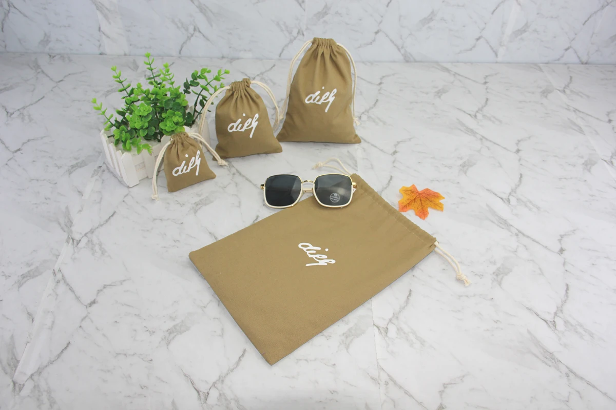 vest embroidery printer bottle christmas brushed dust bag gift small cloth natural with logo cotton canvas bag