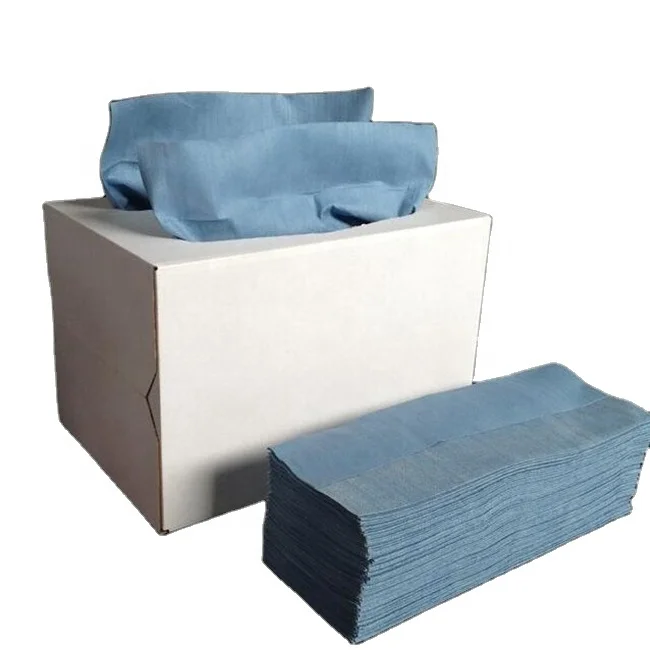 Сверхпрочный перфорированный синяя Нетканая промышленная ткань для очистки бумаги