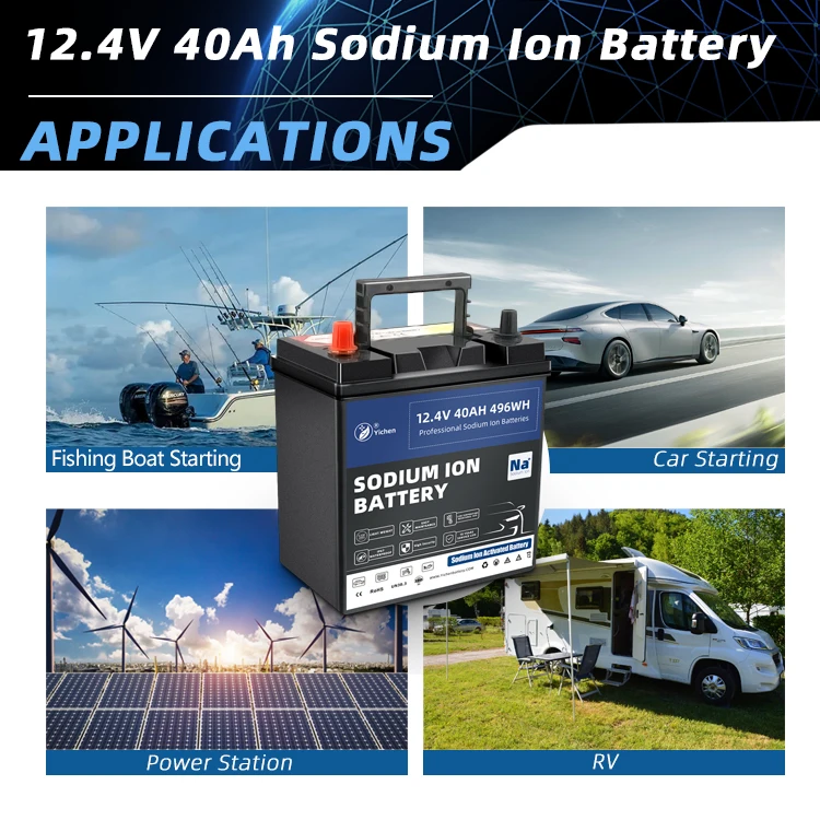 Sodium Ion 40Ah 12V Rechargeable Deep Cycle 50Ah 60Ah 80Ah Sodiu-ion AGM Gel Lead-Acid Lithium Replacement Battery for UPS Solar
