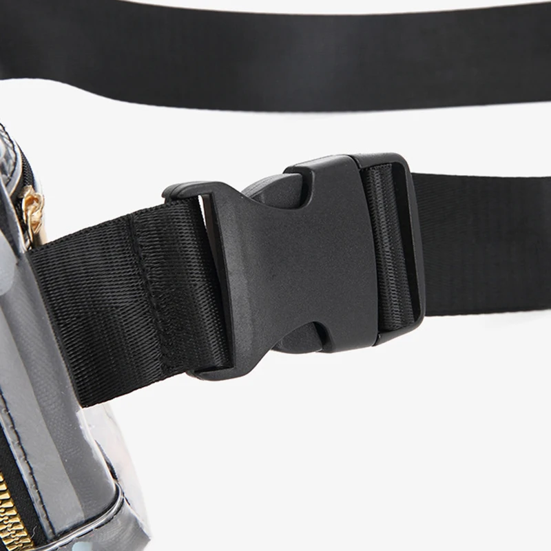 Christmas Gift Clear Crossbody Fanny Pack Stadium Approved for Concerts Events Recycled PVC TPU Running Waist Belt Bag Custom