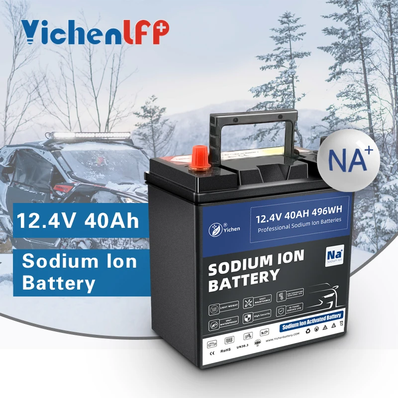 Sodium Ion 40Ah 12V Rechargeable Deep Cycle 50Ah 60Ah 80Ah Sodiu-ion AGM Gel Lead-Acid Lithium Replacement Battery for UPS Solar