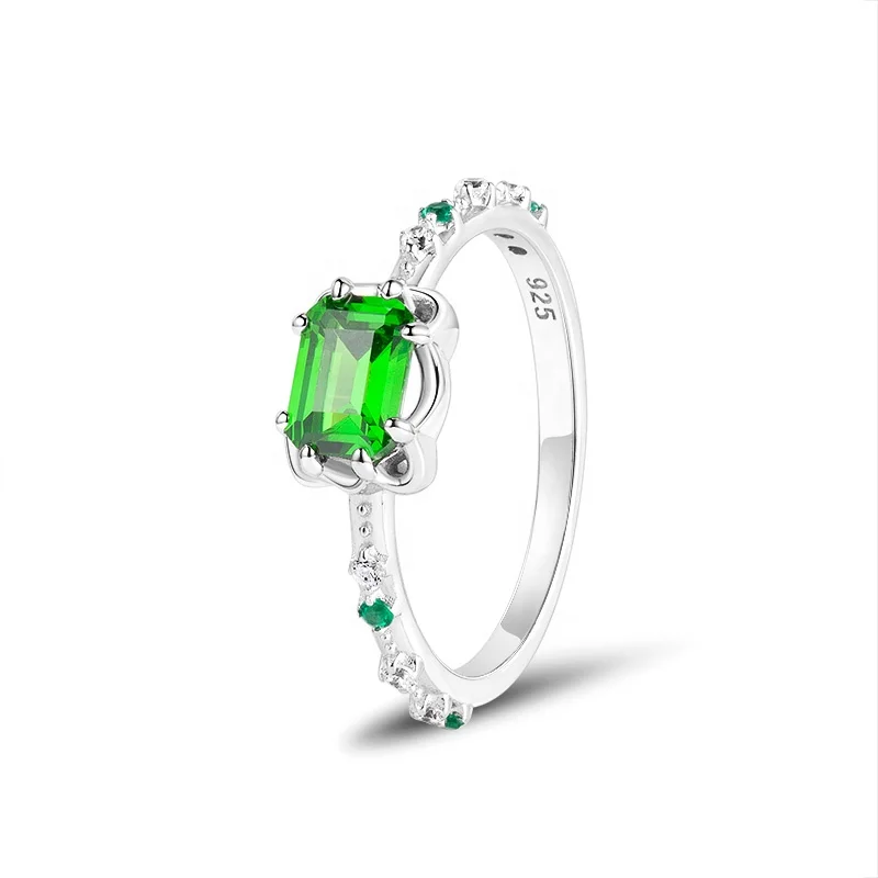 Fashionable Women 925 silver ruby stone ring