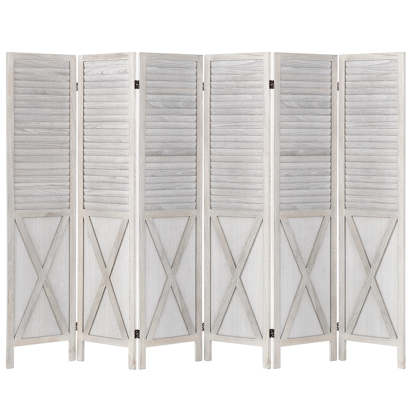 Room partition solid wood folding privacy screen can be disassembled four six eight solid wood screen