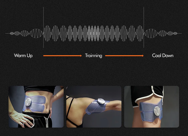 
Home Use Body slimming massager electronic wireless abdominal muscle trainer electric stimulant firm abs stimulator 