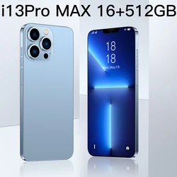 i13 pro max mobail phone 6.7 inch screen smartphone Hexa Core 16GB+512GB wholesale cheap mobile phones 4g