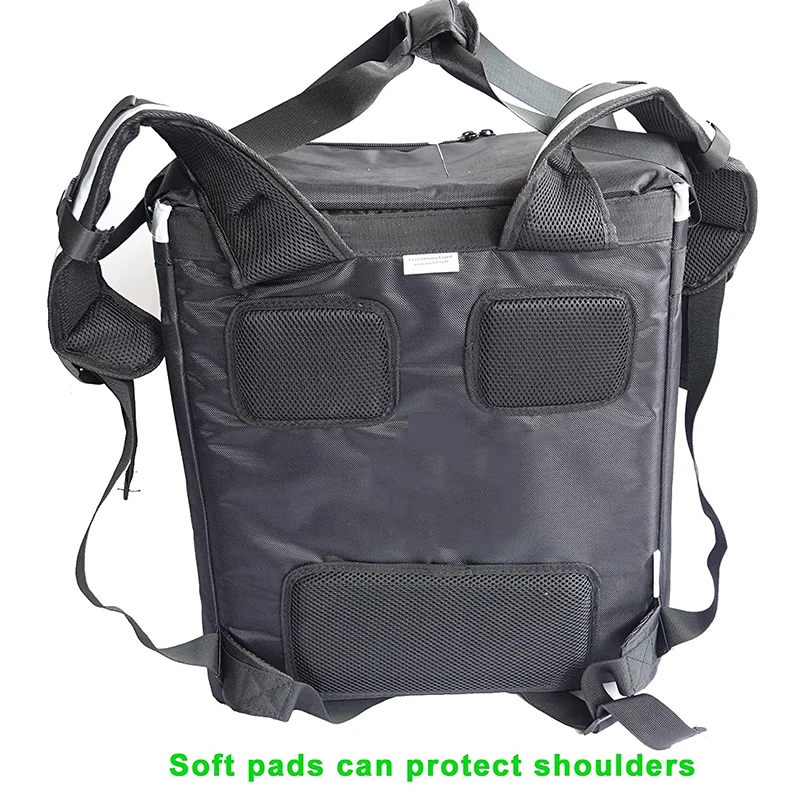 Wholesale Large Capacity Thermal Fast Food Insulated Backpack Hot Pizza Lunch Takeaway Cooler Food Delivery Bag for Bike