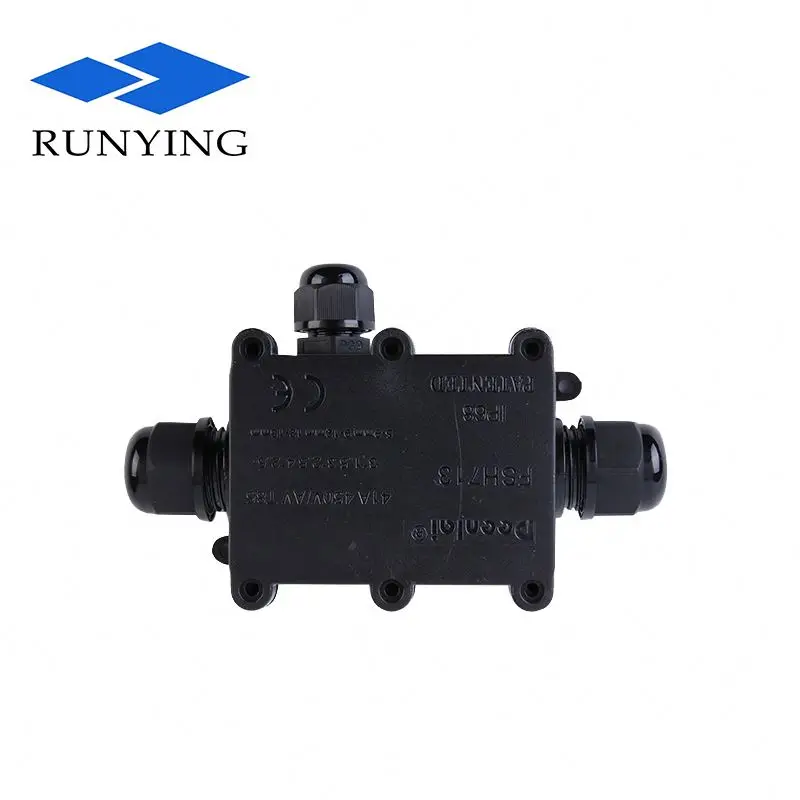 Водонепроницаемый пыленепроницаемый электрический распределительный бокс 3 способами ip68 подземный терминал с диаметром провода 4-15