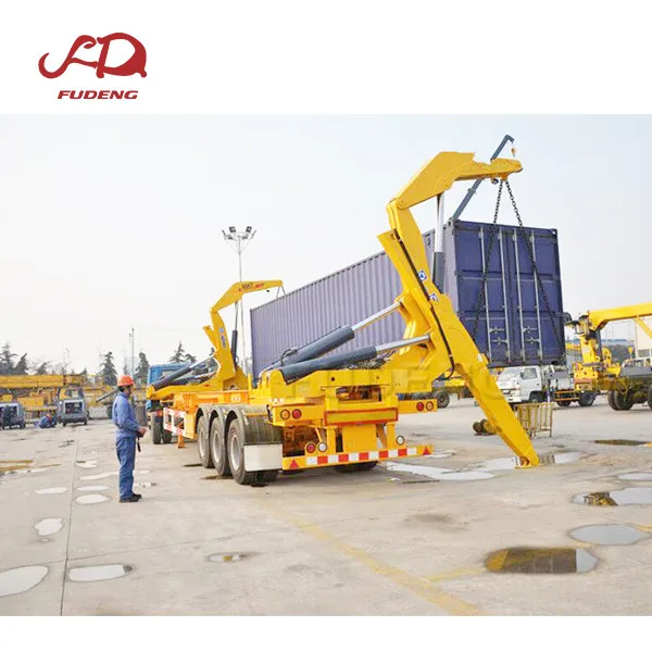 40Ft Container Side Loader 3 Axle Container Crane Trailer Container Side Lifter for sale