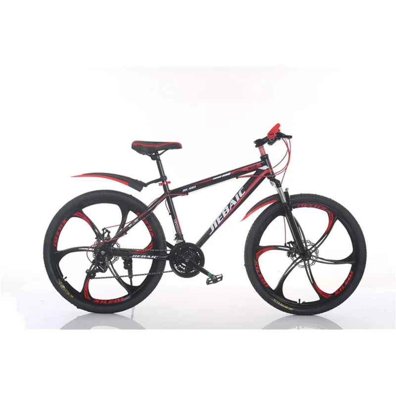 26 Size One Piece Wheel 6 Spokes Front and Rear Disc Brake Mountain Bikes