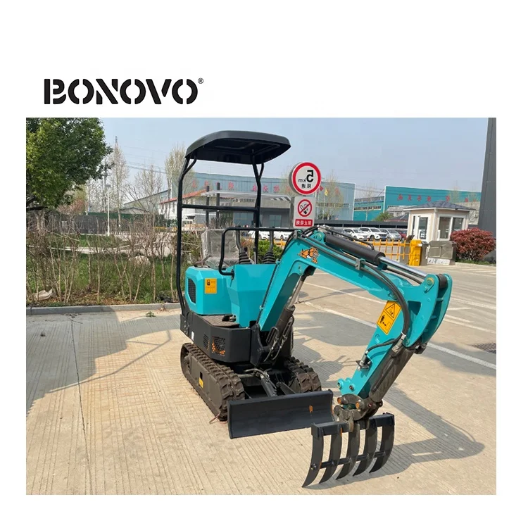 
Bonovo small digger 0.8t, 1t, 1.2t, 1.8t 2ton Hydraulic mini excavator with rubber track 