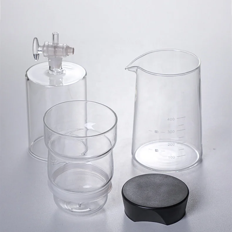 Borosilicate Glass Cold Brew Coffee Maker Set  portable glass cold drip brew iced coffee maker