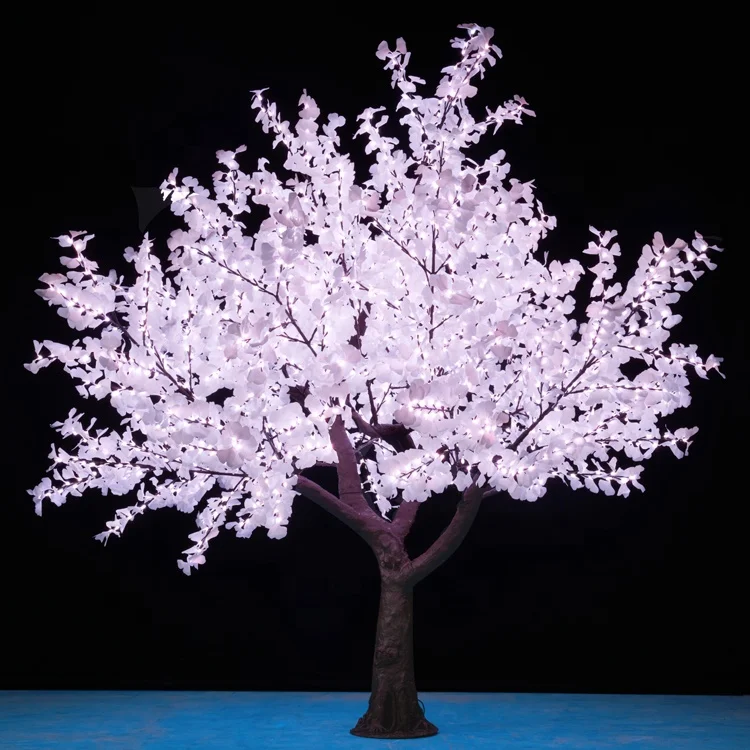10FT Outdoor Garden Landscape Christmas Festive Decoration Artificial RGB Color Changing Ginkgo Large Led Tree