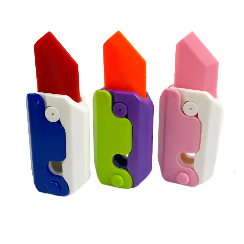 Carrot Butterfly Knife Radish Knife Gravity Glow-in-the-Dark Radish Knife Decompression Small Toy