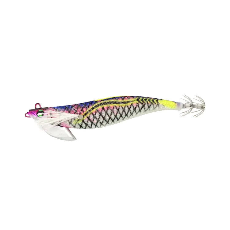 
Luminous Squid Jig Fishing Lures multicoloured Shrimp Wood Shrimp 