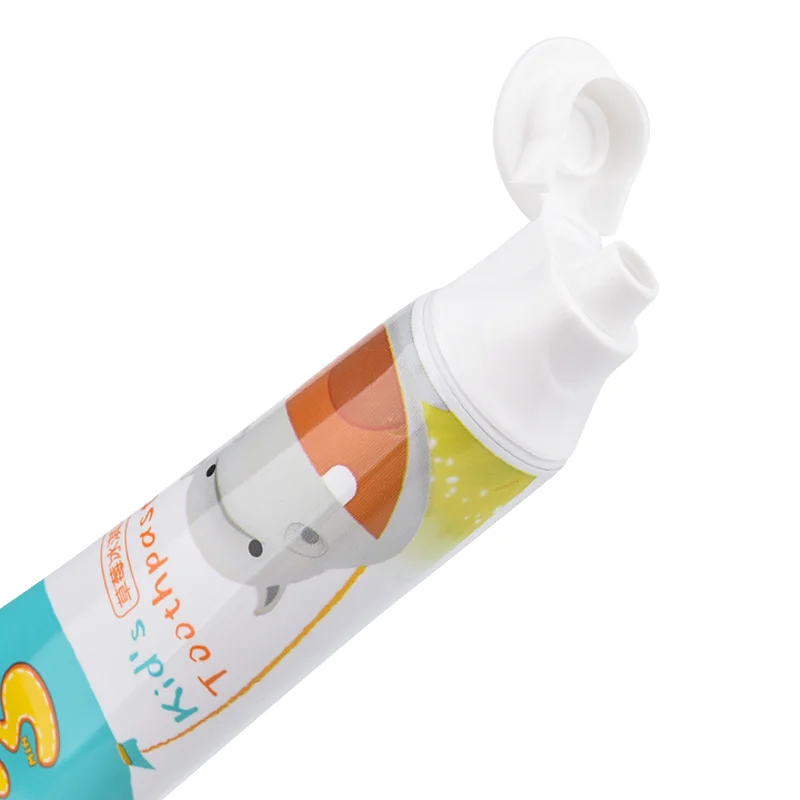 Custom Logo Kids Organic Flavoured 50g Fluoride Free Toothpaste For Baby